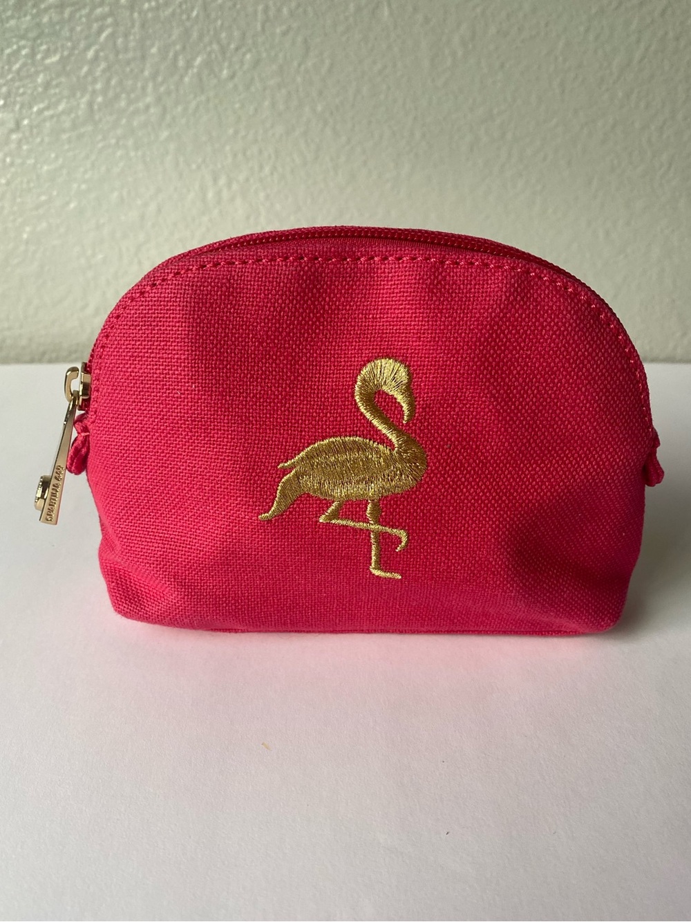 Spartina 449 Pink and Yellow Flamingo Clutch